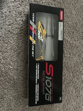 Syma Yellow & Black S107G Metal Series Kids RC Helicopter - Gyroscope Ready